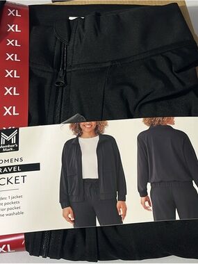Women's Black Travel Jacket - XL